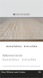 Mobile Screenshot of manufaktur-kierschke.de