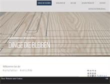 Tablet Screenshot of manufaktur-kierschke.de